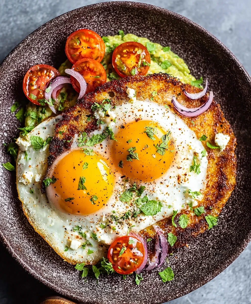 Crispy Feta Fried Eggs - Easy & Delicious Recipe