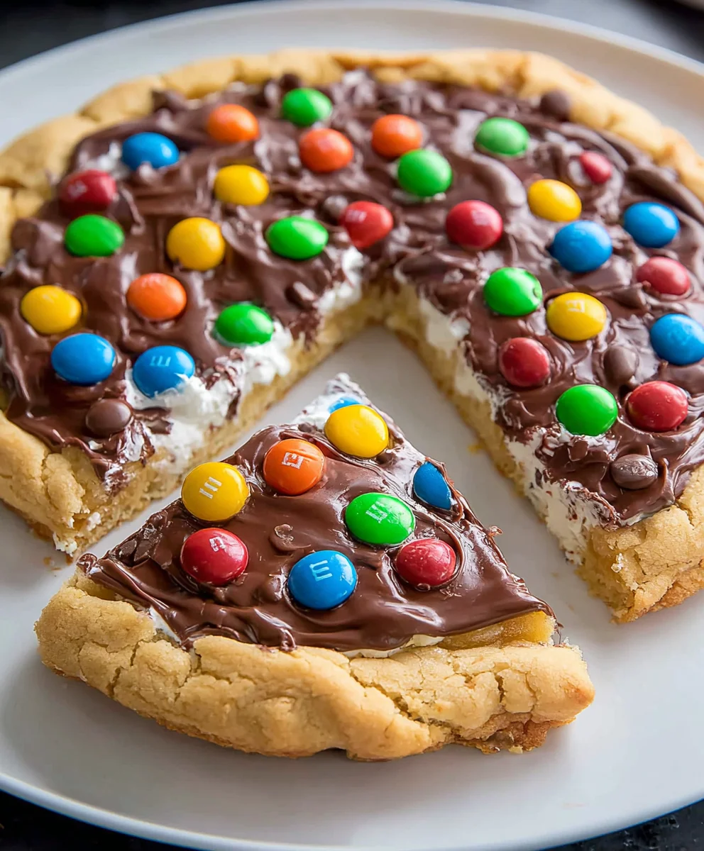 M&M Cookie Pizza- Easy Dessert Recipe Fun