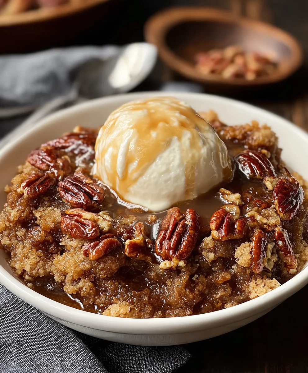 Pecan Pie Cobbler- Easy Dessert Recipe