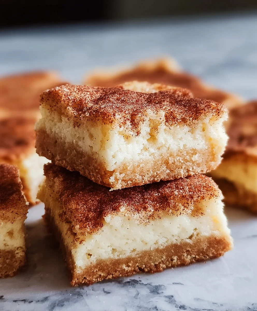 Easy Snickerdoodle Cookie Bars - Chewy & Delicious
