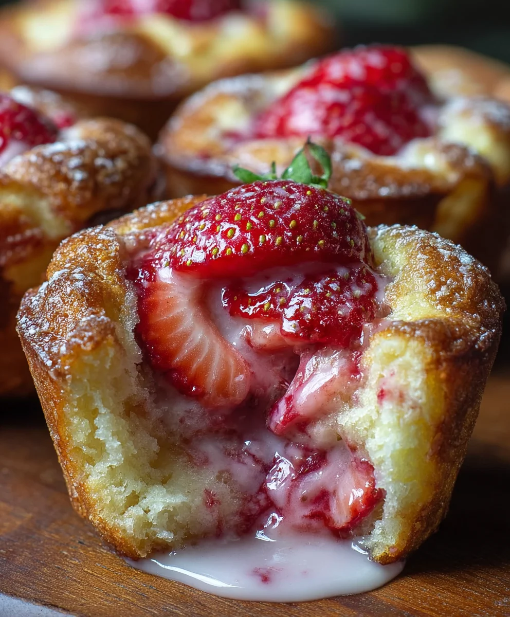 Strawberry French Toast Muffins- Easy Breakfast Treat