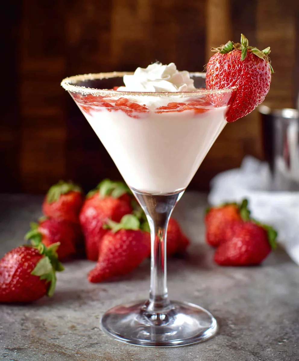 Strawberry Shortcake Martini- Delicious & Easy Cocktail