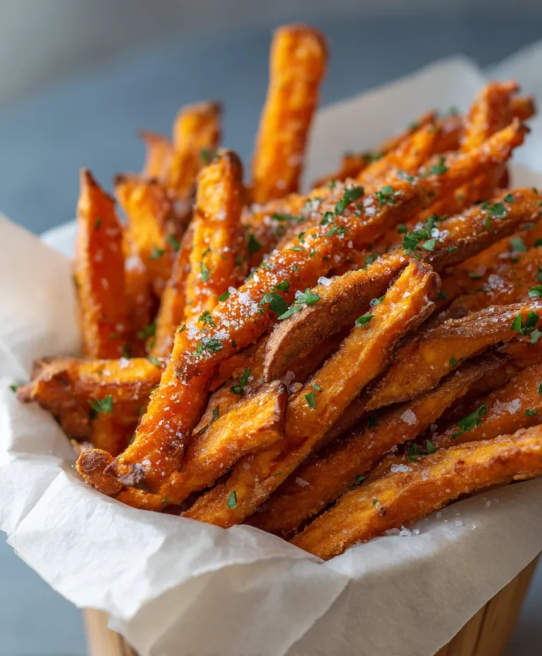 Crispy Oven Baked Sweet Potato Fries-Easy Healthy Snack