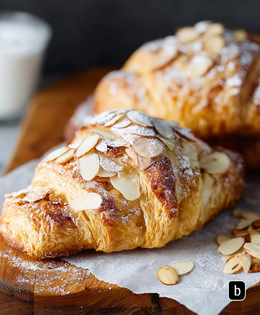 Almond Cream Filled Croissants - Delicious Pastry Recipe