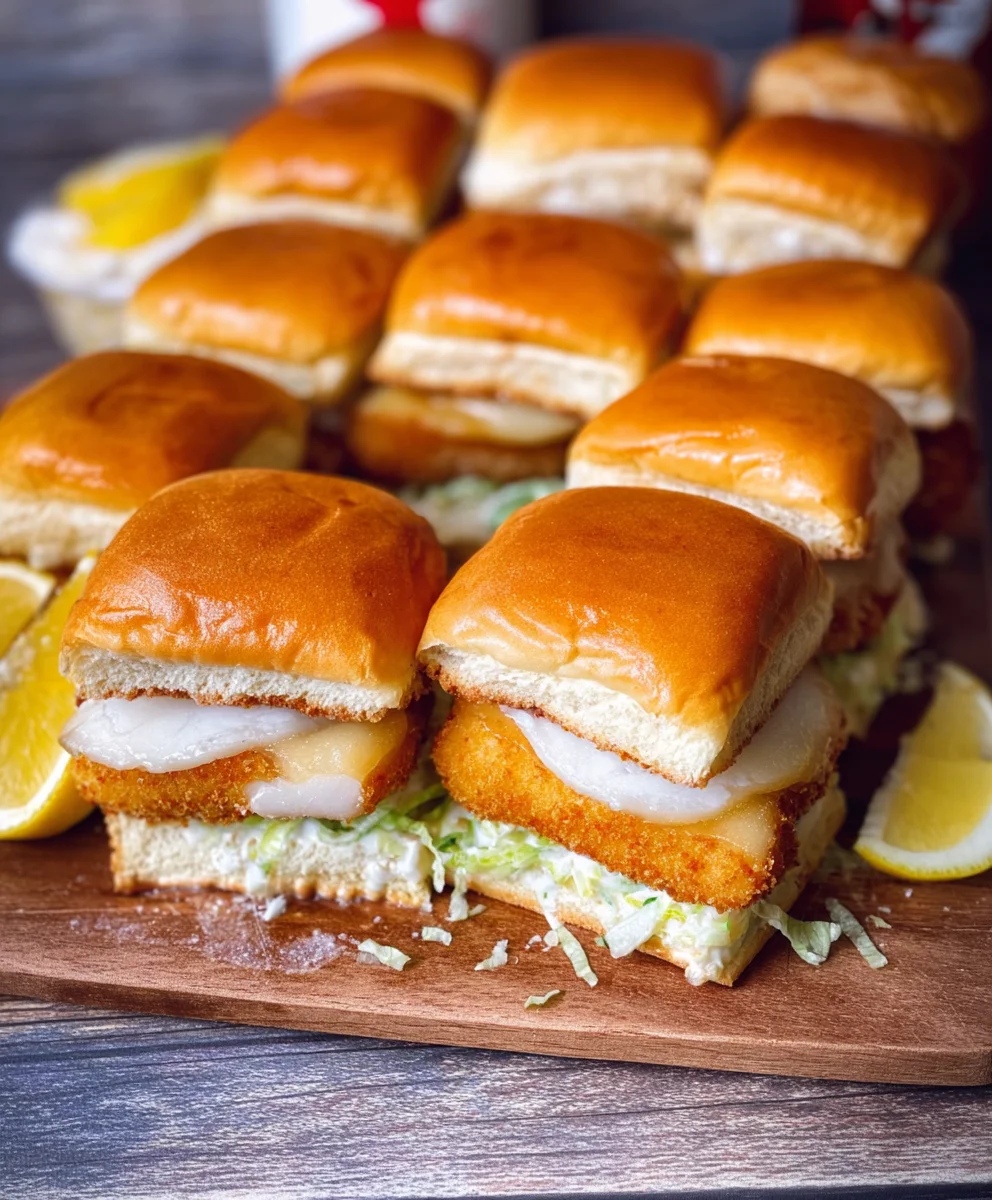 Filet-O-Fish Sliders Easy Fish Burger Recipe