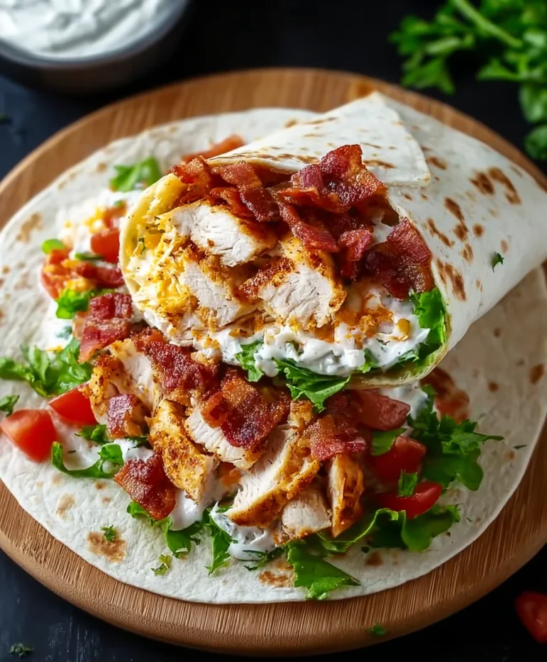 Crispy Chicken Beef Beef Bacon Ranch Wrap Recipe