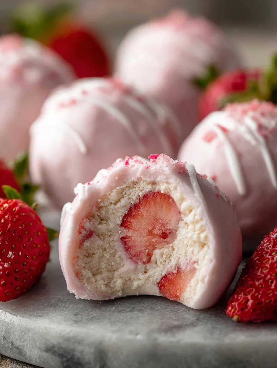 Easy Ingredient Strawberry Yogurt Bites Recipe