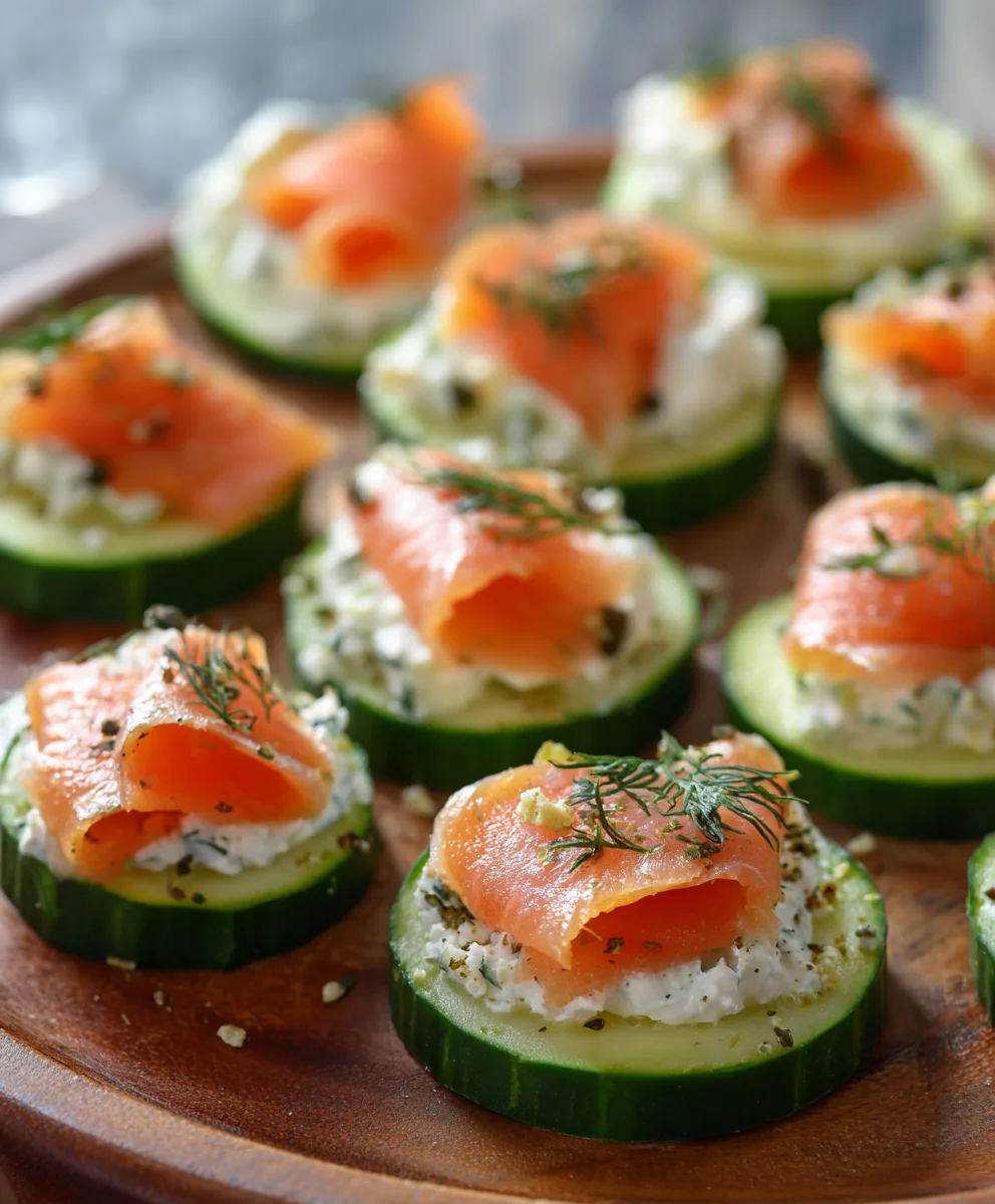 Cucumber Smoked Salmon Bites - Easy Appetizer