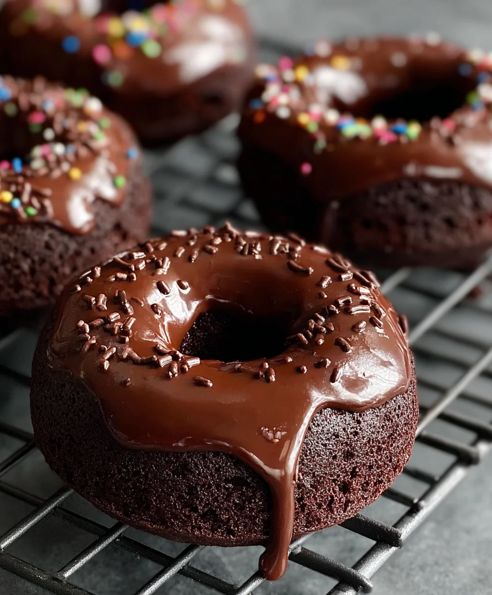 Easy Chocolate Baked Donuts-Guilt Free Treat