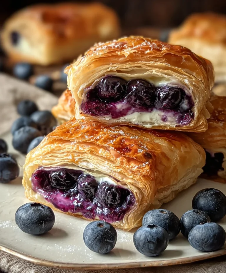 Blueberry Cream Cheese Pastry- Easy Dessert Recipe