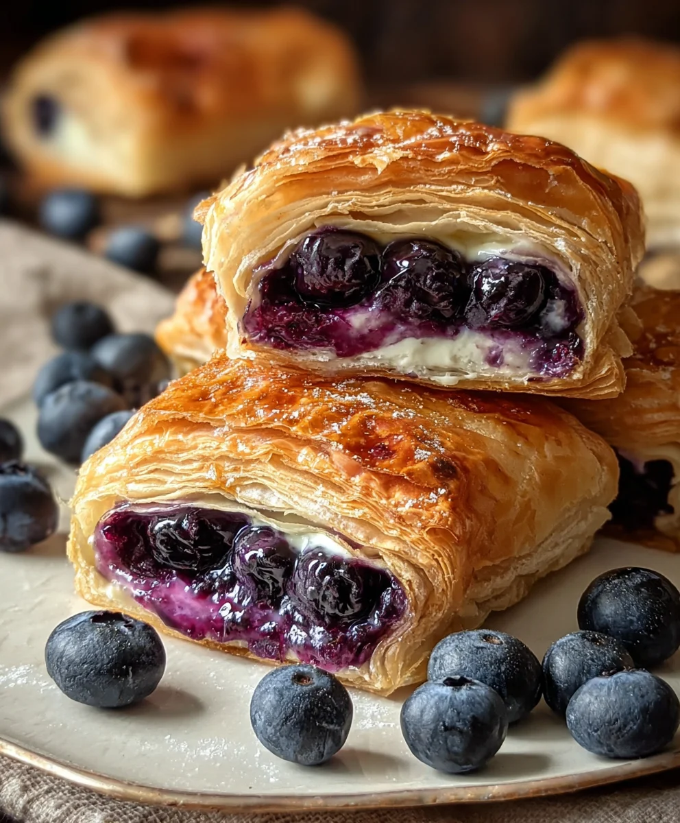 Blueberry Cream Cheese Pastry- Easy Dessert Recipe