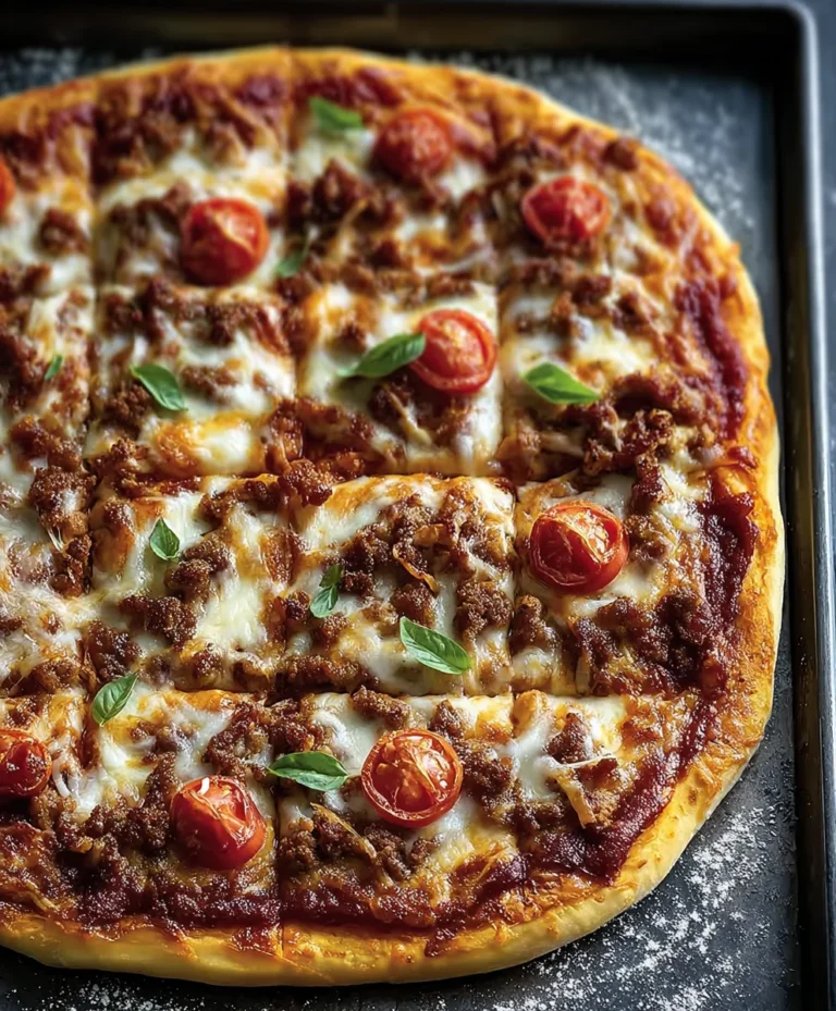 Ultimate School Beef Pizza Recipe