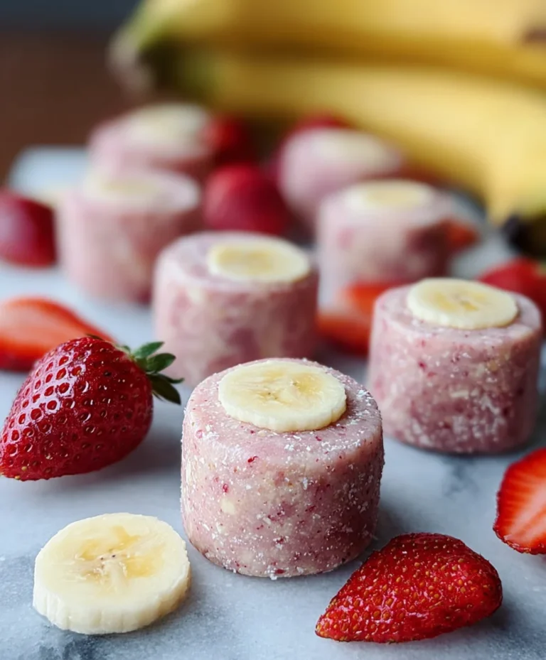 Strawberry Banana Dog Smoothie Bites-Yummy Treats