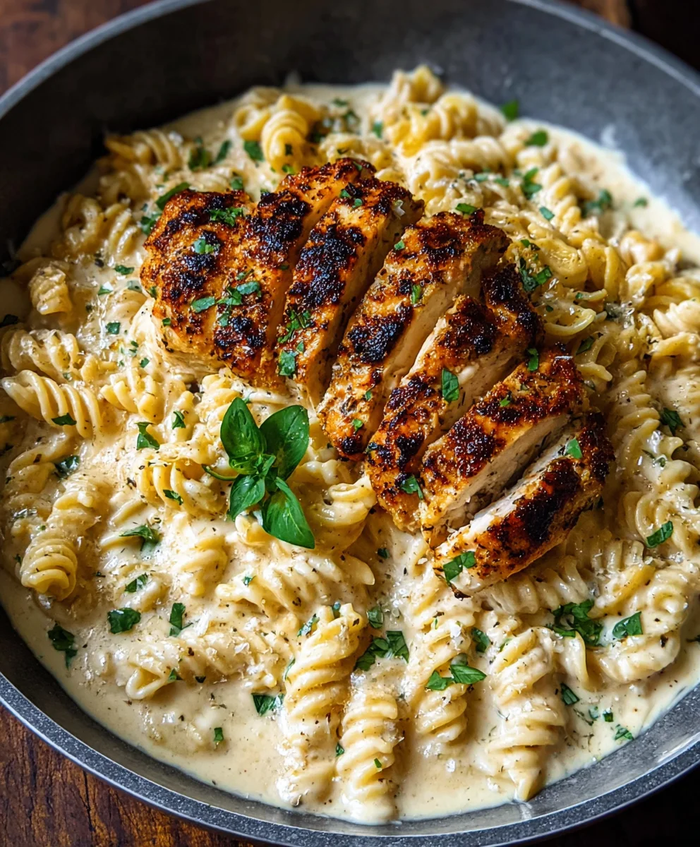 Creamy Garlic Parmesan Chicken Pasta - Easy & Delicious
