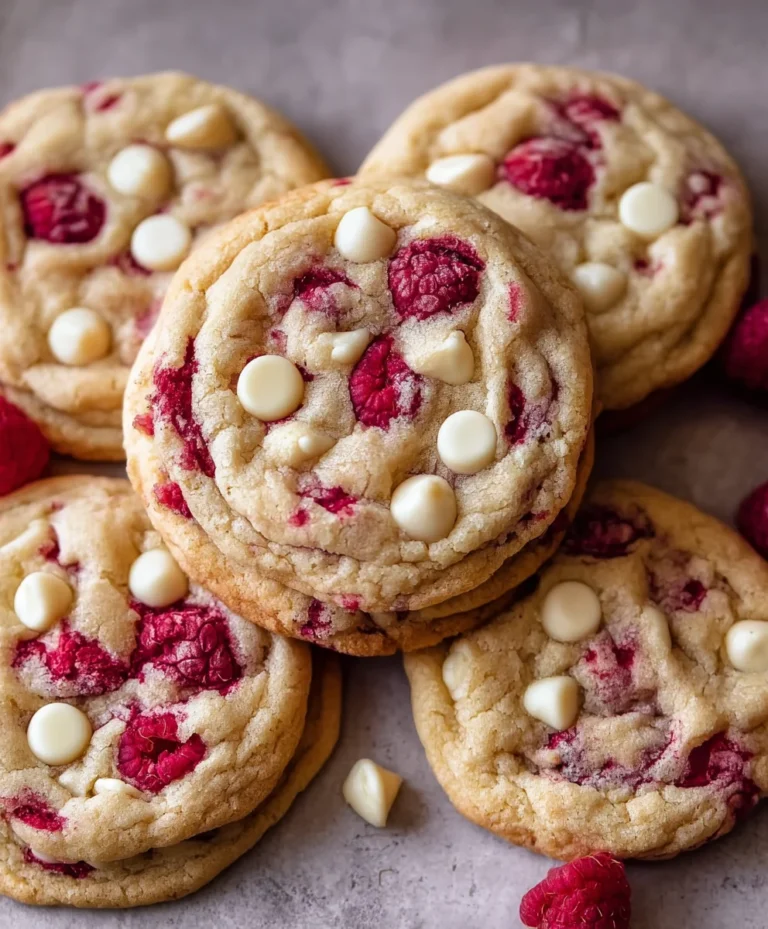 Raspberry White Chocolate Cookies-Deliciously Easy Recipe