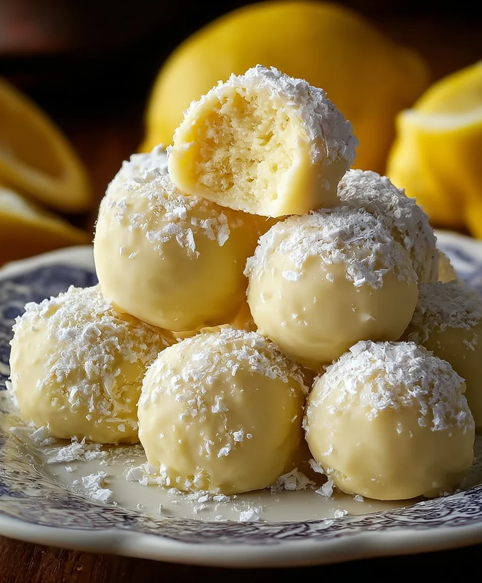 Zesty Lemon Truffles- Easy No-Bake Delight