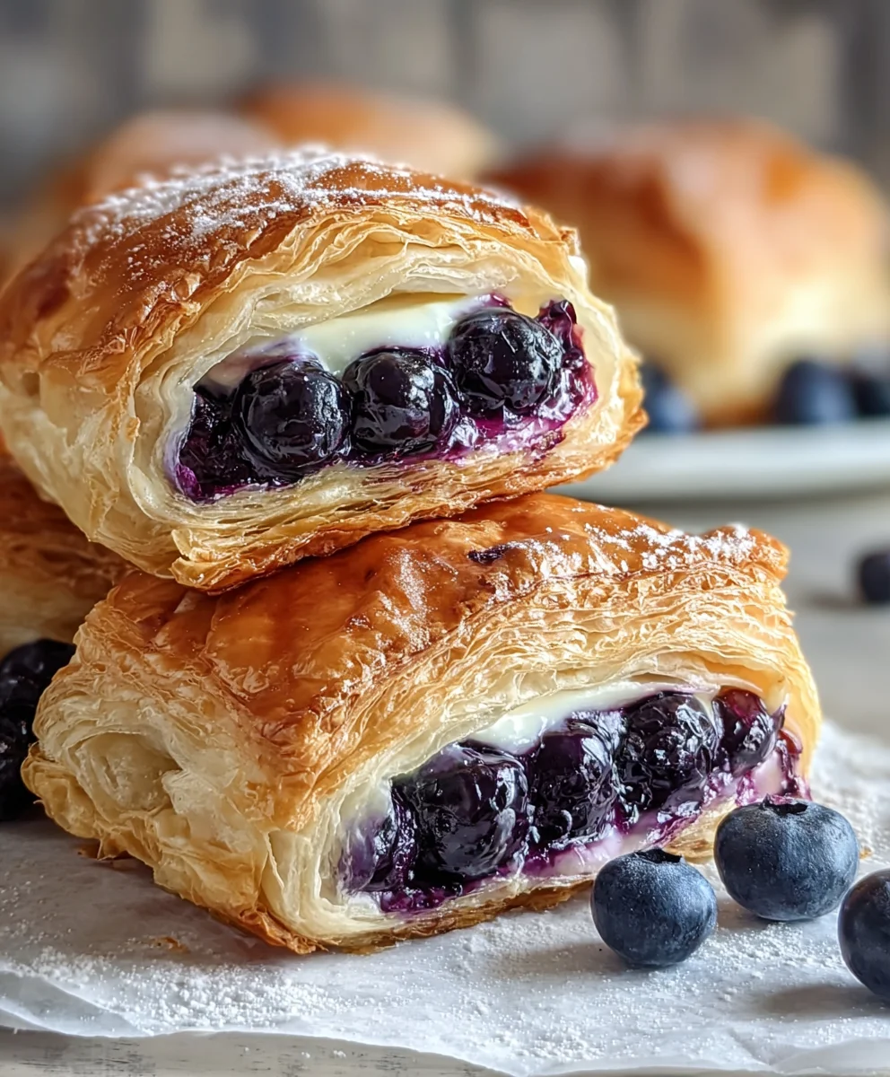 Blueberry Cream Cheese Pastry- Easy Dessert Recipe