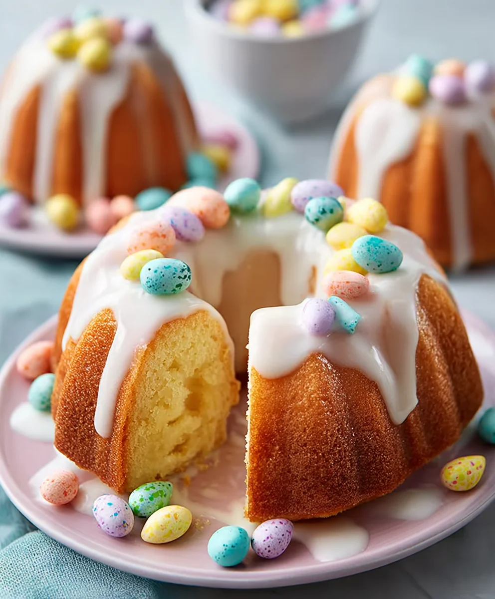 Surprise Inside Easter Bundt Cakes-Fun Recipe
