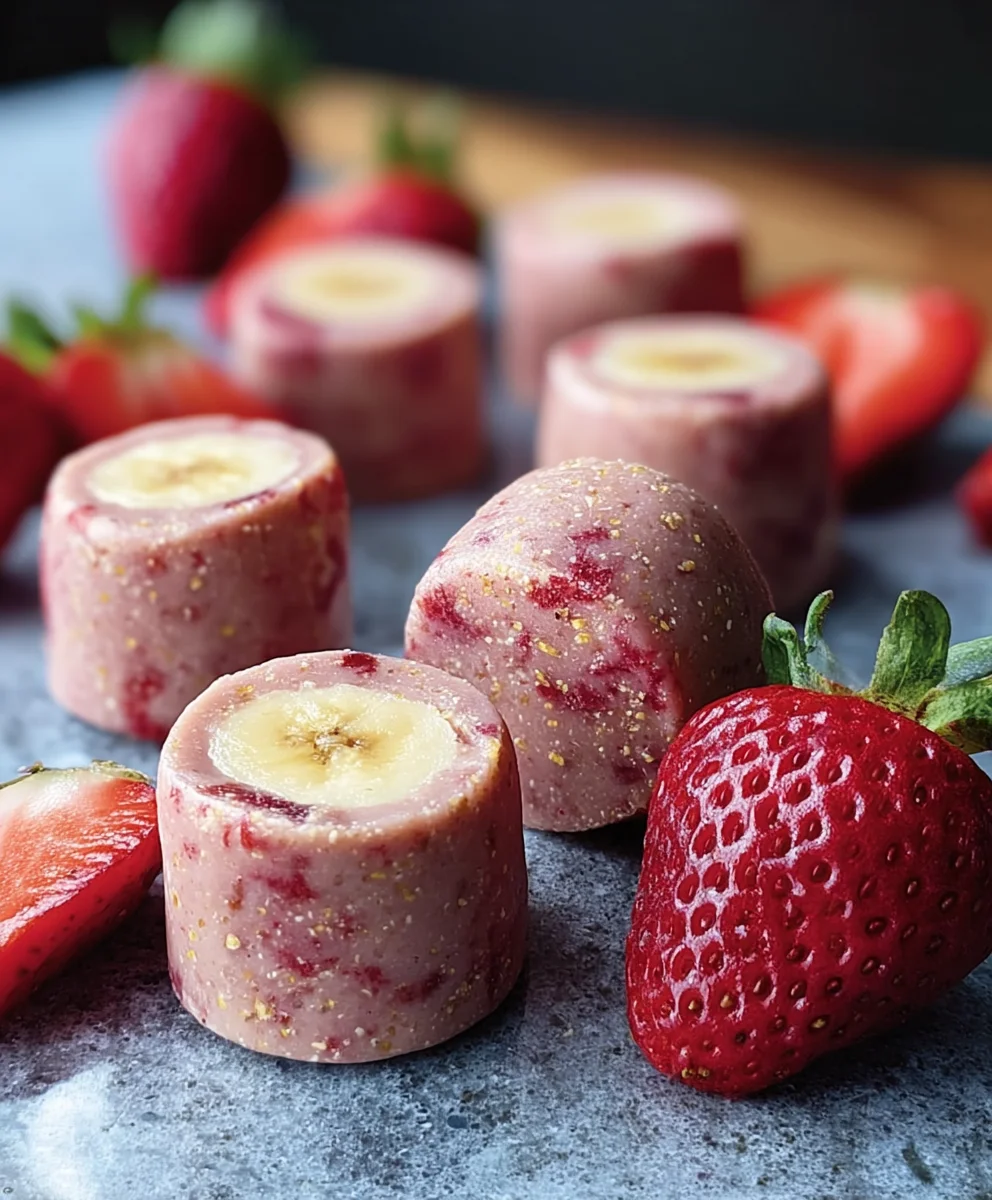 Strawberry Banana Dog Smoothie Bites-Yummy Treats