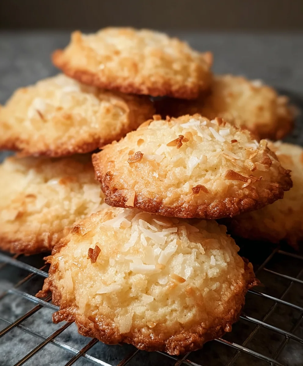 Chewy Coconut Cookies-Delicious Easy Recipe