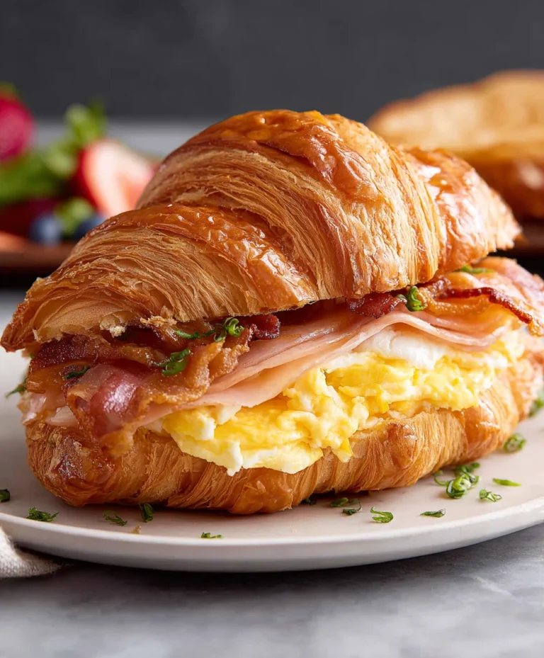 Easy Croissant Breakfast Sandwiches Recipe