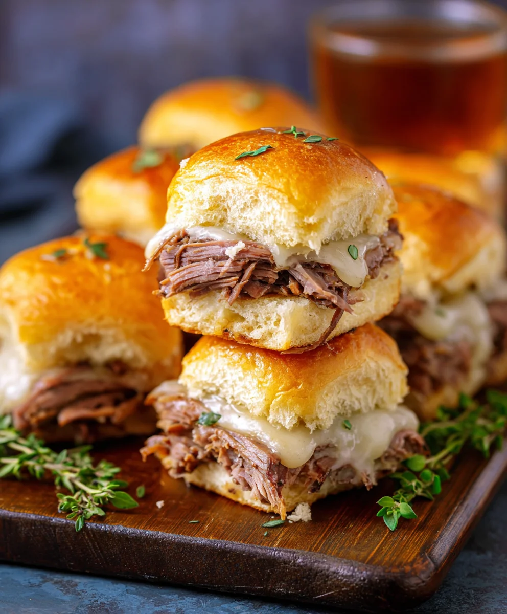 Easy French Dip Sliders Recipe-Gourmet Flavor