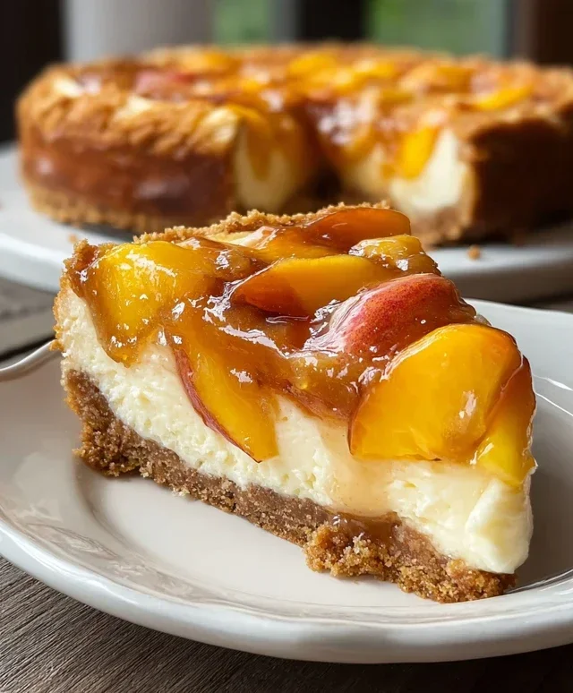 Peach Cobbler Cheesecake