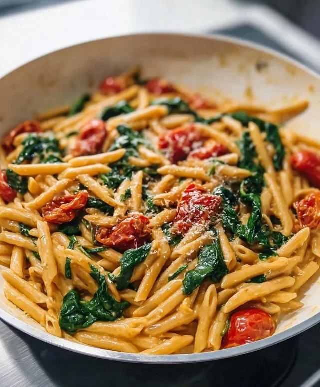 One-Pot Spinach Tomato Pasta
