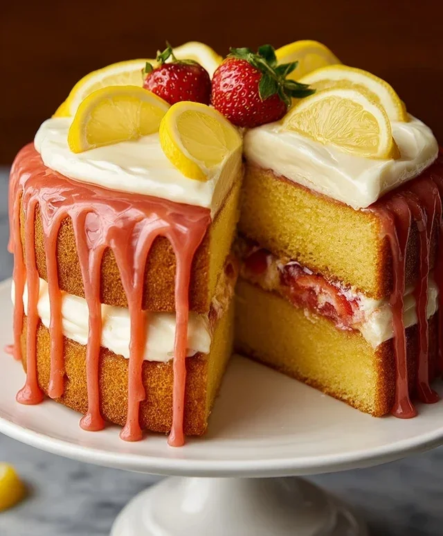 Strawberry Lemonade Cake