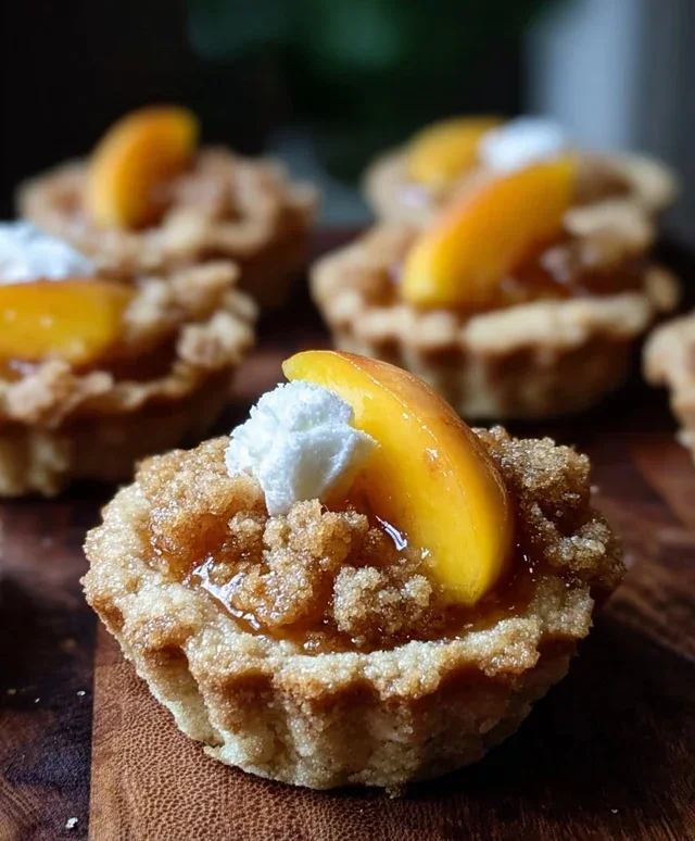 Peach Cobbler Cookie Cups