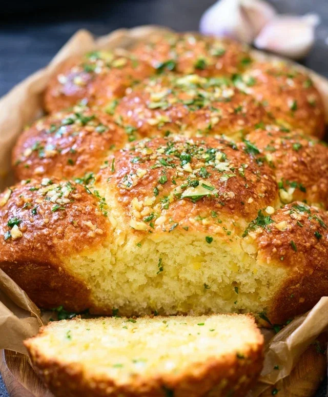 Garlic Butter Keto Bread