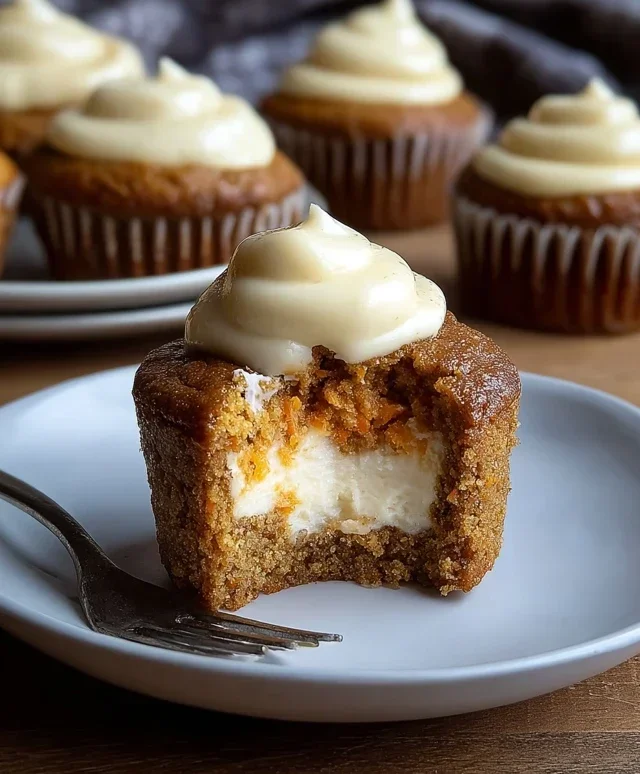 Carrot Cheesecake Cupcakes