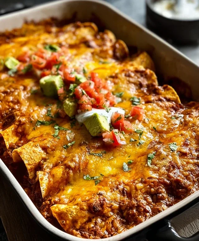 Tortilla Chip Enchiladas