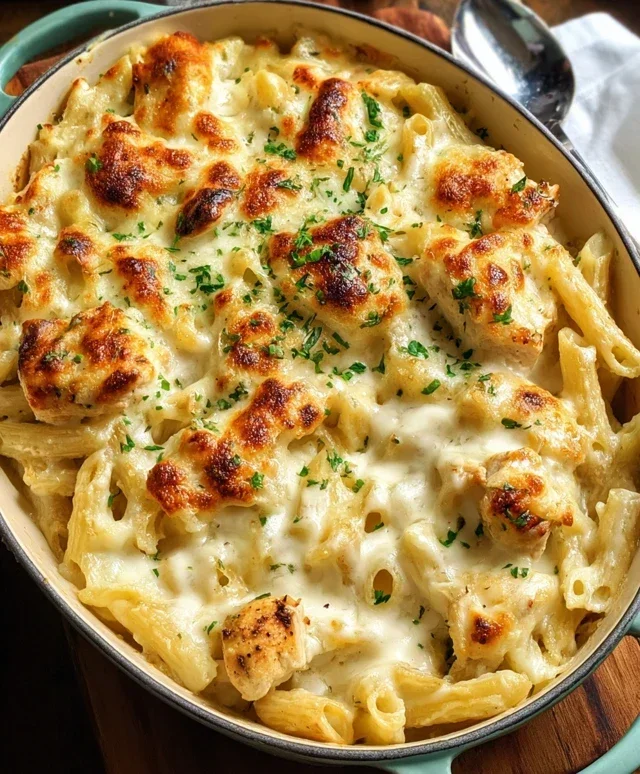 Chicken Alfredo Bake