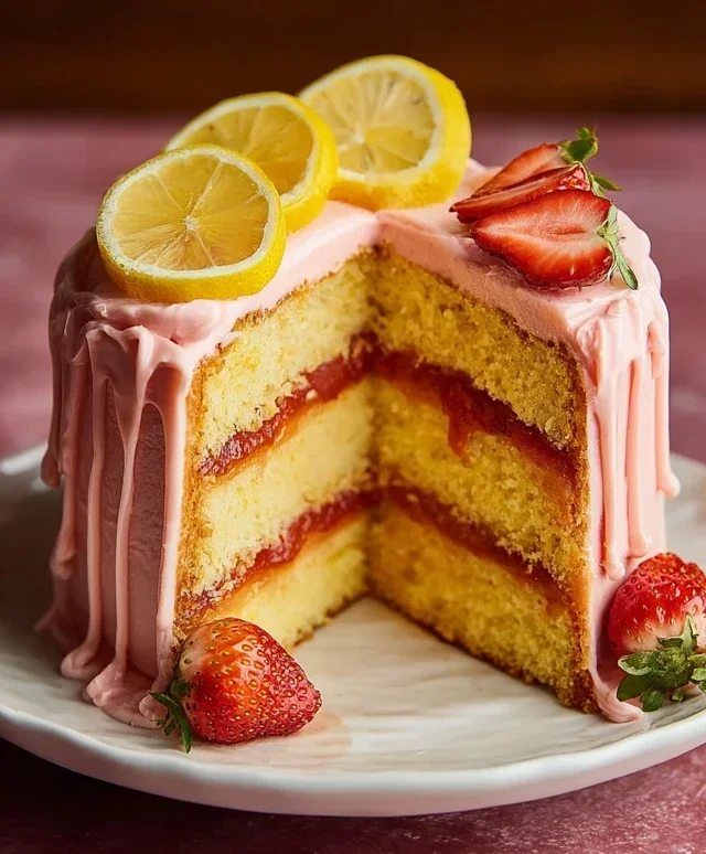 Strawberry Lemonade Cake