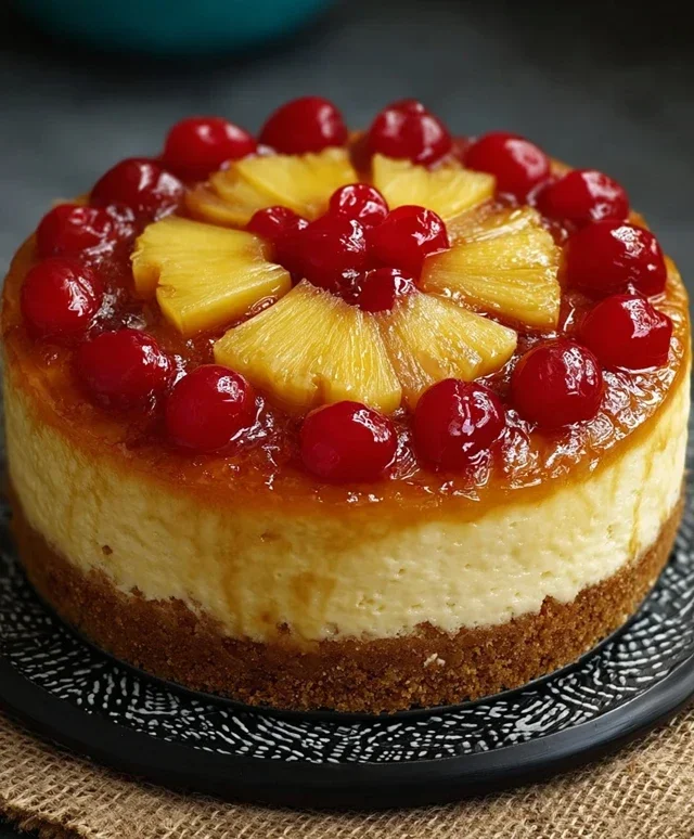 Pineapple Upside-Down Cheesecake Recipe