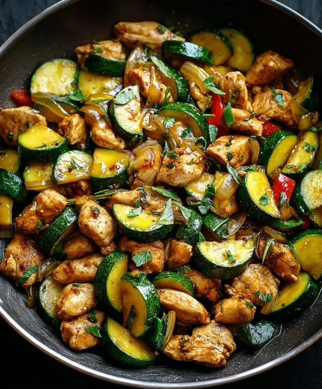 Chicken Zucchini Stir Fry