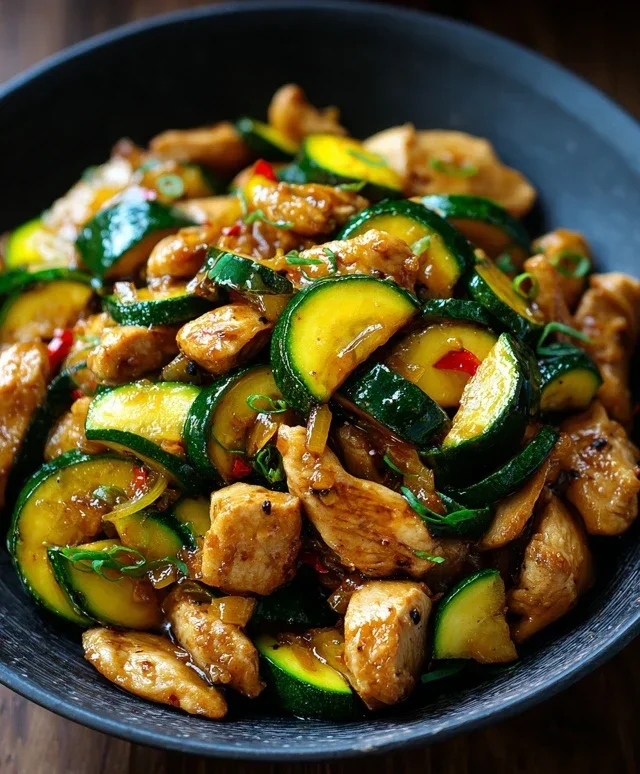 Chicken Zucchini Stir Fry