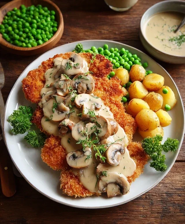 Rahmschnitzel Creamy Mushroom Schnitzel