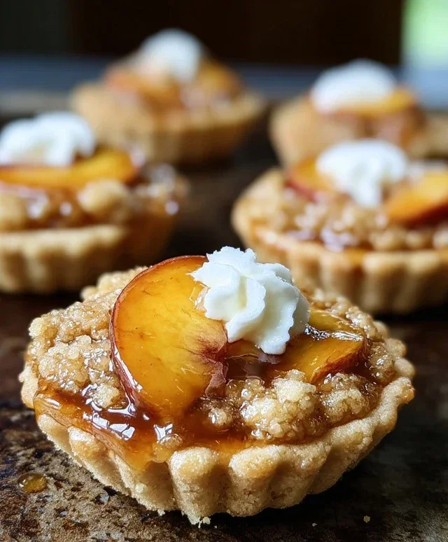 Peach Cobbler Cookie Cups