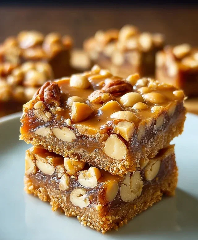Gooey Butterscotch Nut Bars