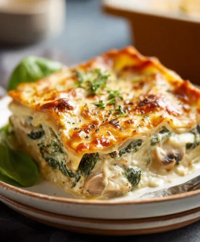 Mushroom And Spinach Lasagna Recipe