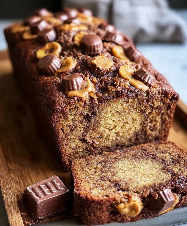 Reeses Peanut Butter Banana Bread