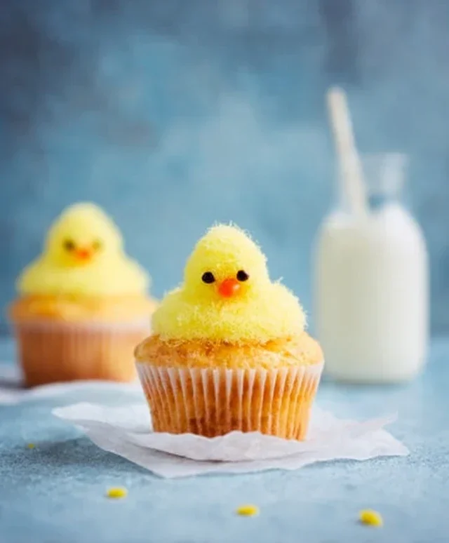 Easter Chick Cupcakes