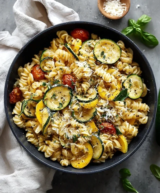 Summer Squash Pasta Skillet
