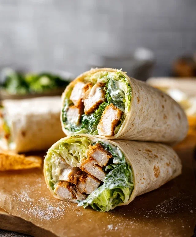 Chicken Caesar Wraps
