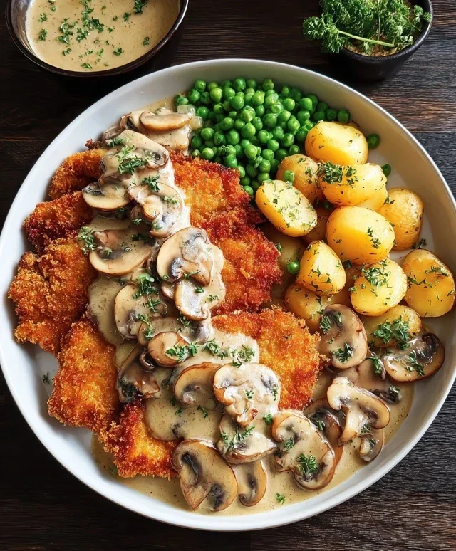 Rahmschnitzel Creamy Mushroom Schnitzel