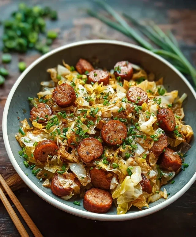 Easy Sausage and Cabbage Stir Fry
