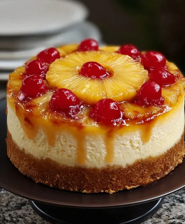 Pineapple Upside-Down Cheesecake Recipe