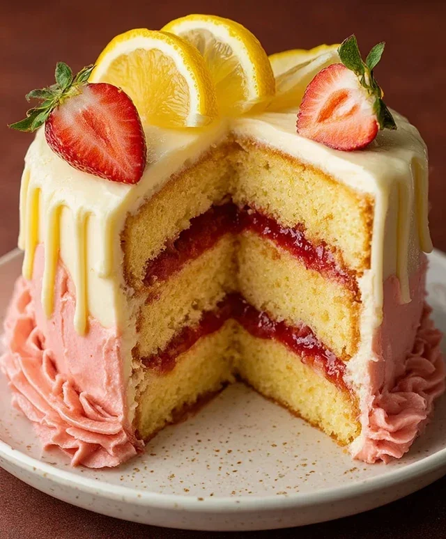 Strawberry Lemonade Cake